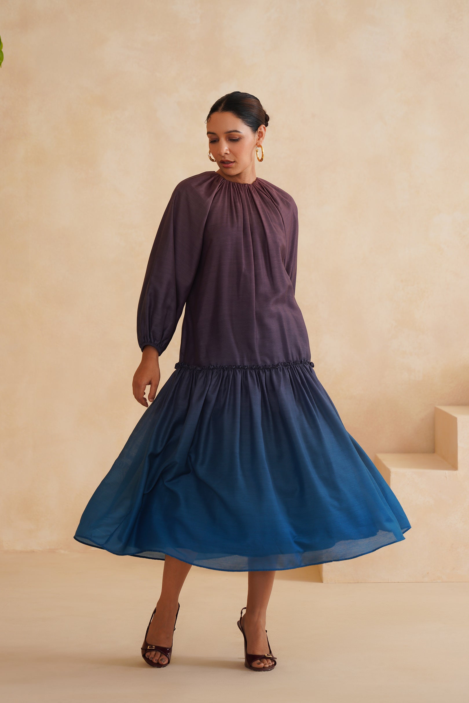 hazy blue dress Hazy Bloom – IERA