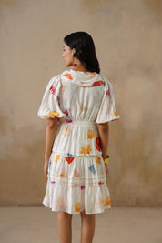 Celeste Ruffle Organza Dress