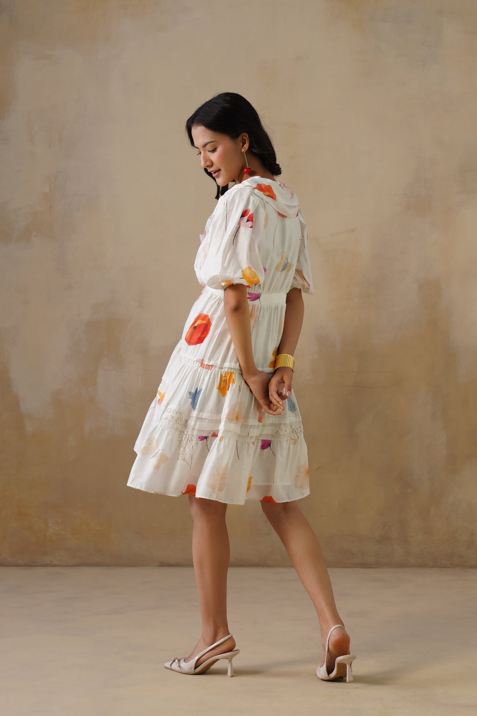 Celeste Ruffle Organza Dress