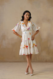 Celeste Ruffle Organza Dress