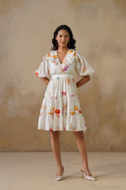 Celeste Ruffle Organza Dress