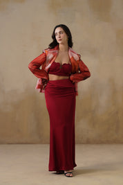 Rosaria Organza Cover-Up Blazer