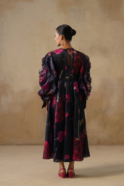 Velour Flora Dress