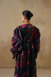 Velour Flora Dress