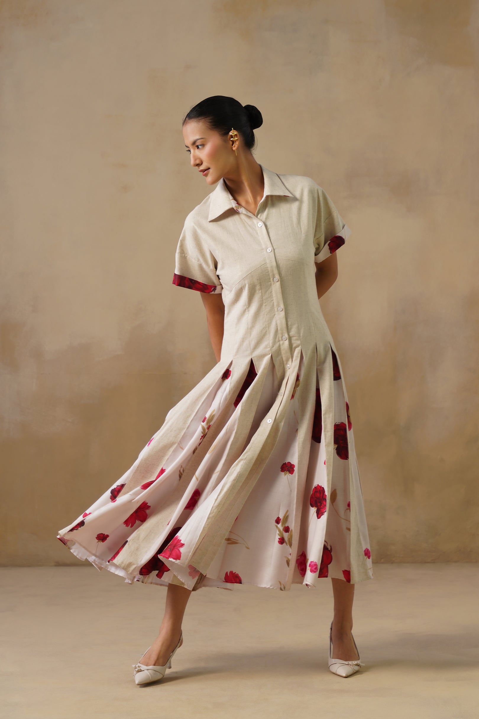 Petal Pleats Dress
