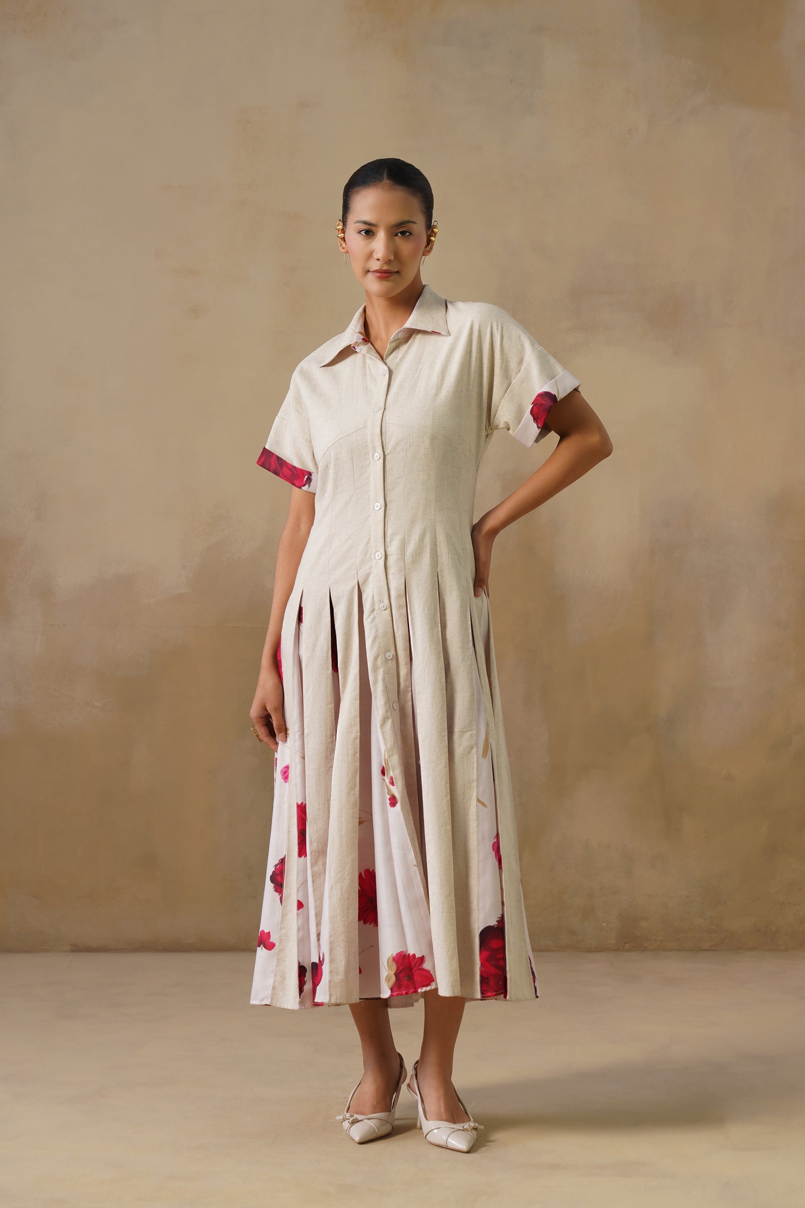 Petal Pleats Dress