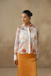Ethereal Bloom Organza Shirt
