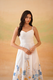 Gardenia Glow corset midi White
