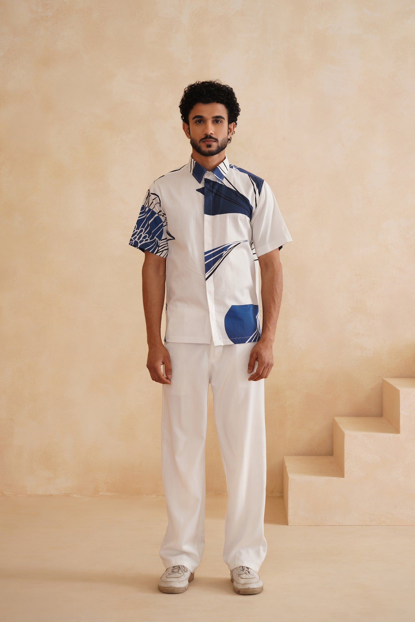 blueberry dress shirt Vincent Ikat Shirt Blueberry by Nudie Jeans Co