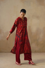 The Crimson Tapestry Kurta