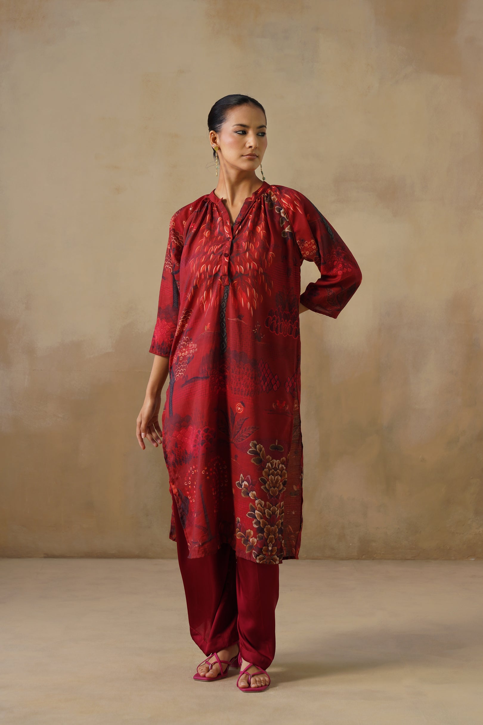 The Crimson Tapestry Kurta