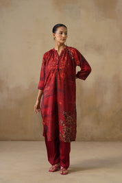 The Crimson Tapestry Kurta
