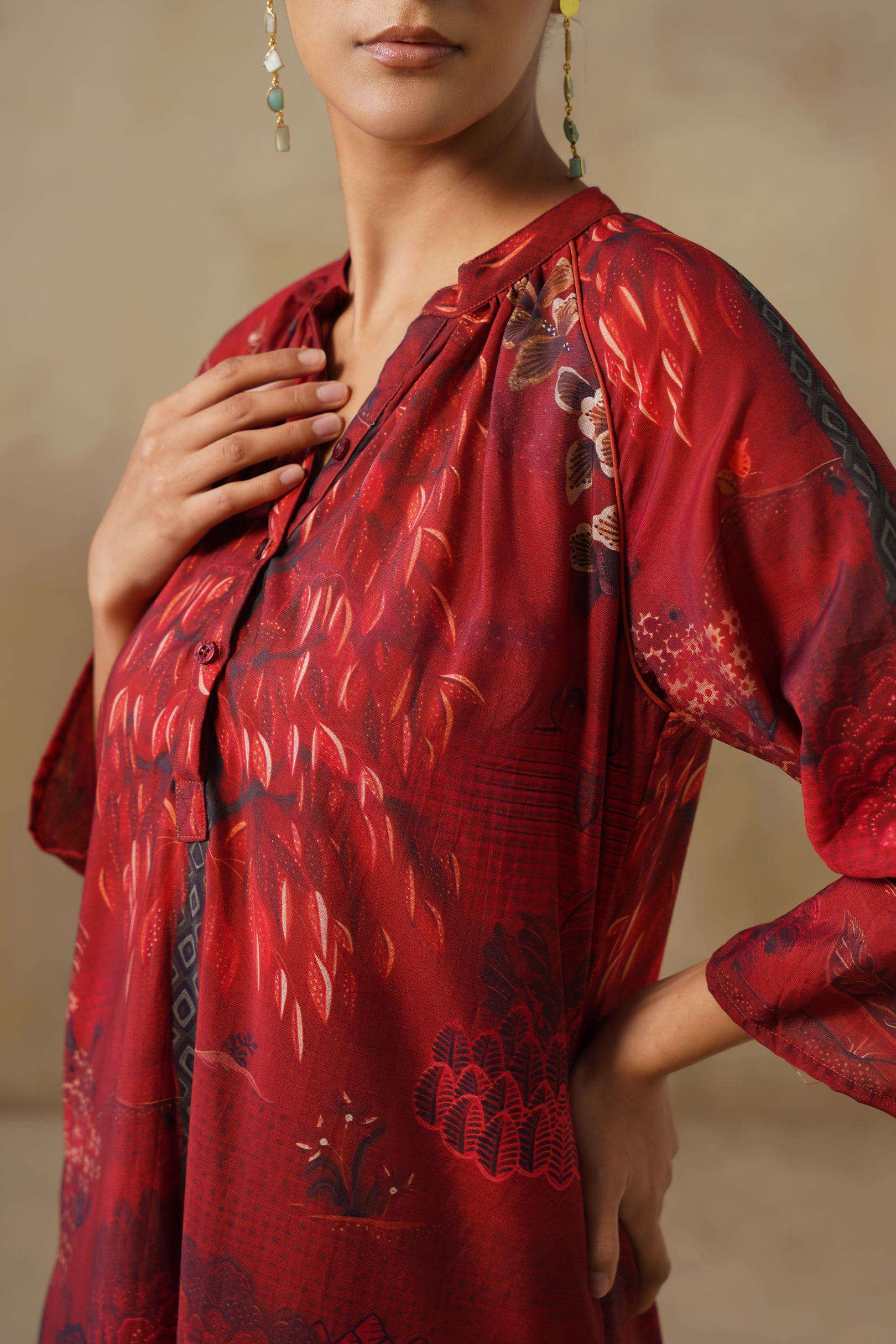 The Crimson Tapestry Kurta