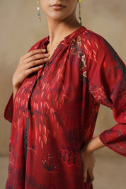 The Crimson Tapestry Kurta