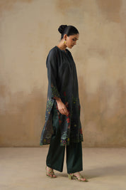 Midnight botanica long Kurta