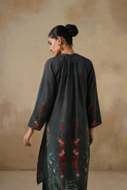 Midnight botanica long Kurta