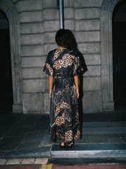 Noir Wildvine Modal Silk Dress