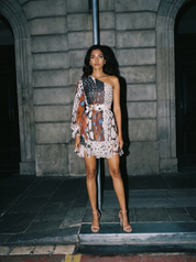 Midnight Pebble Chiffon Mini