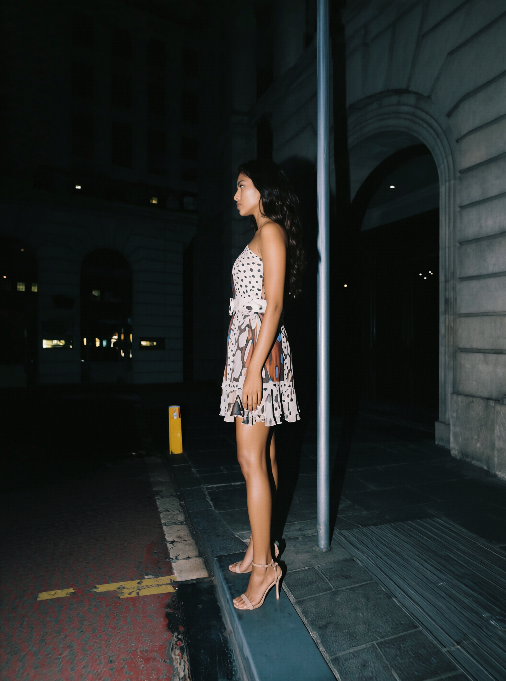 Midnight Pebble Chiffon Mini