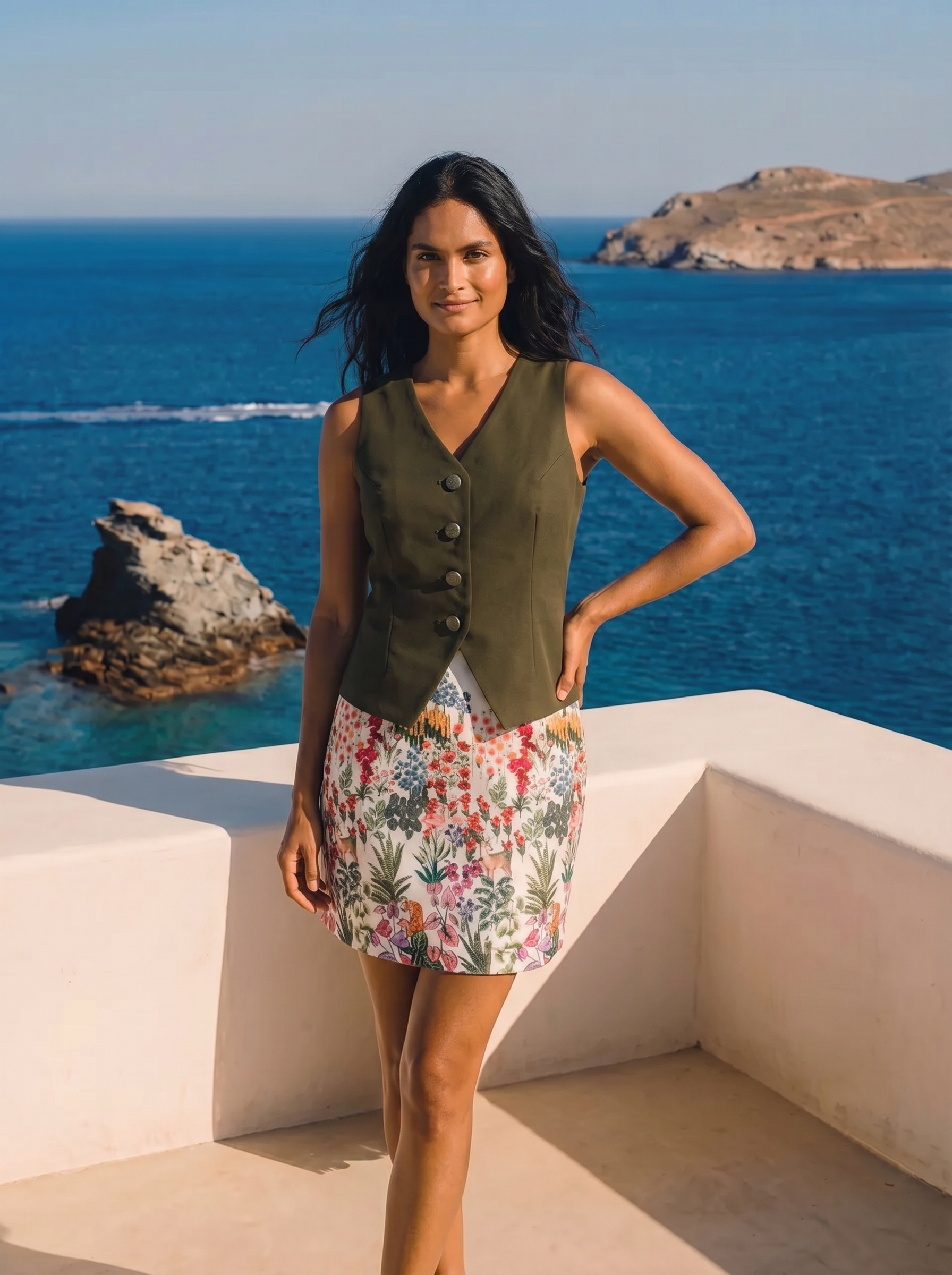 Olive Élan Waistcoat