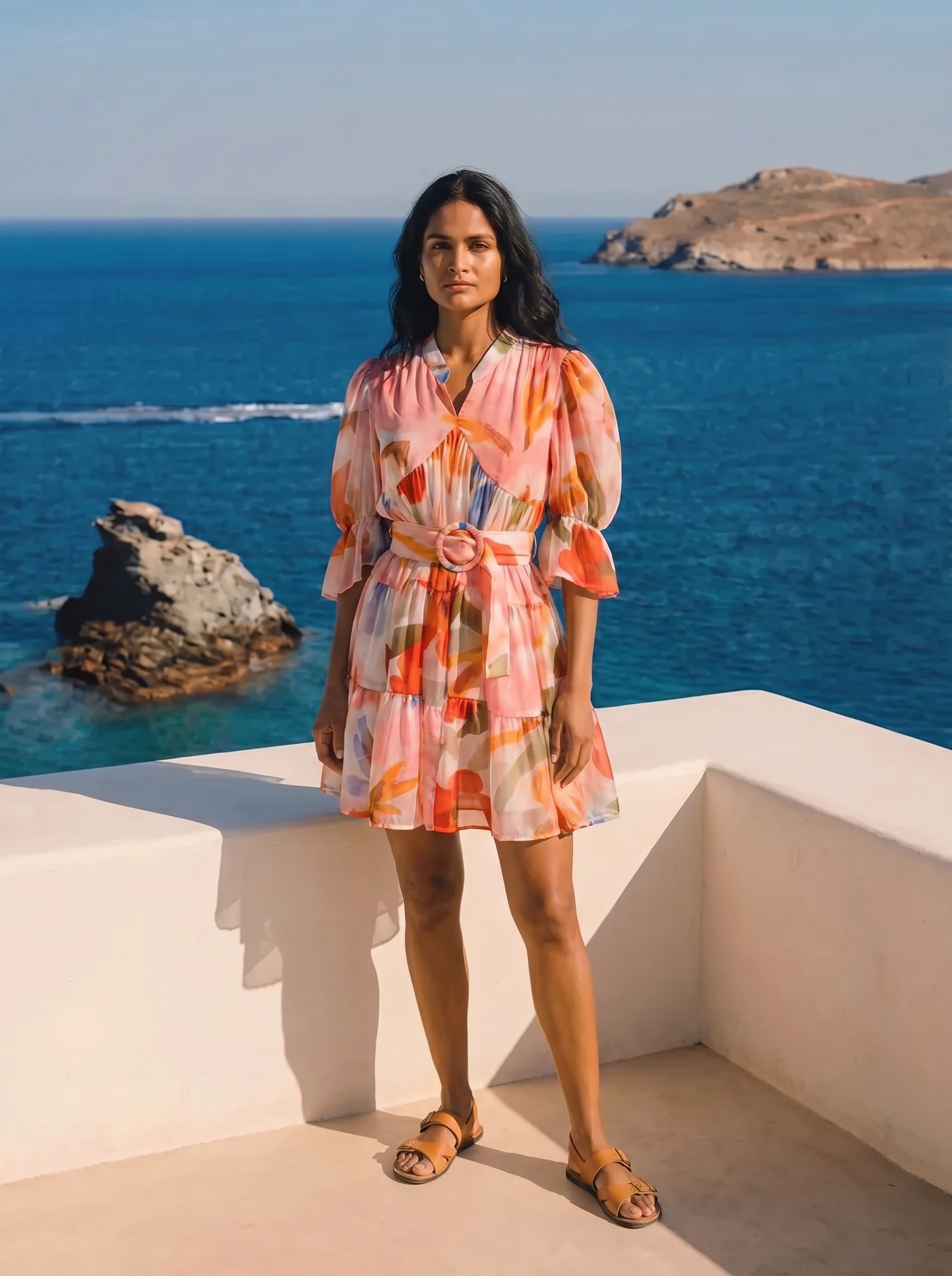 Solea Coral Whisper Dress