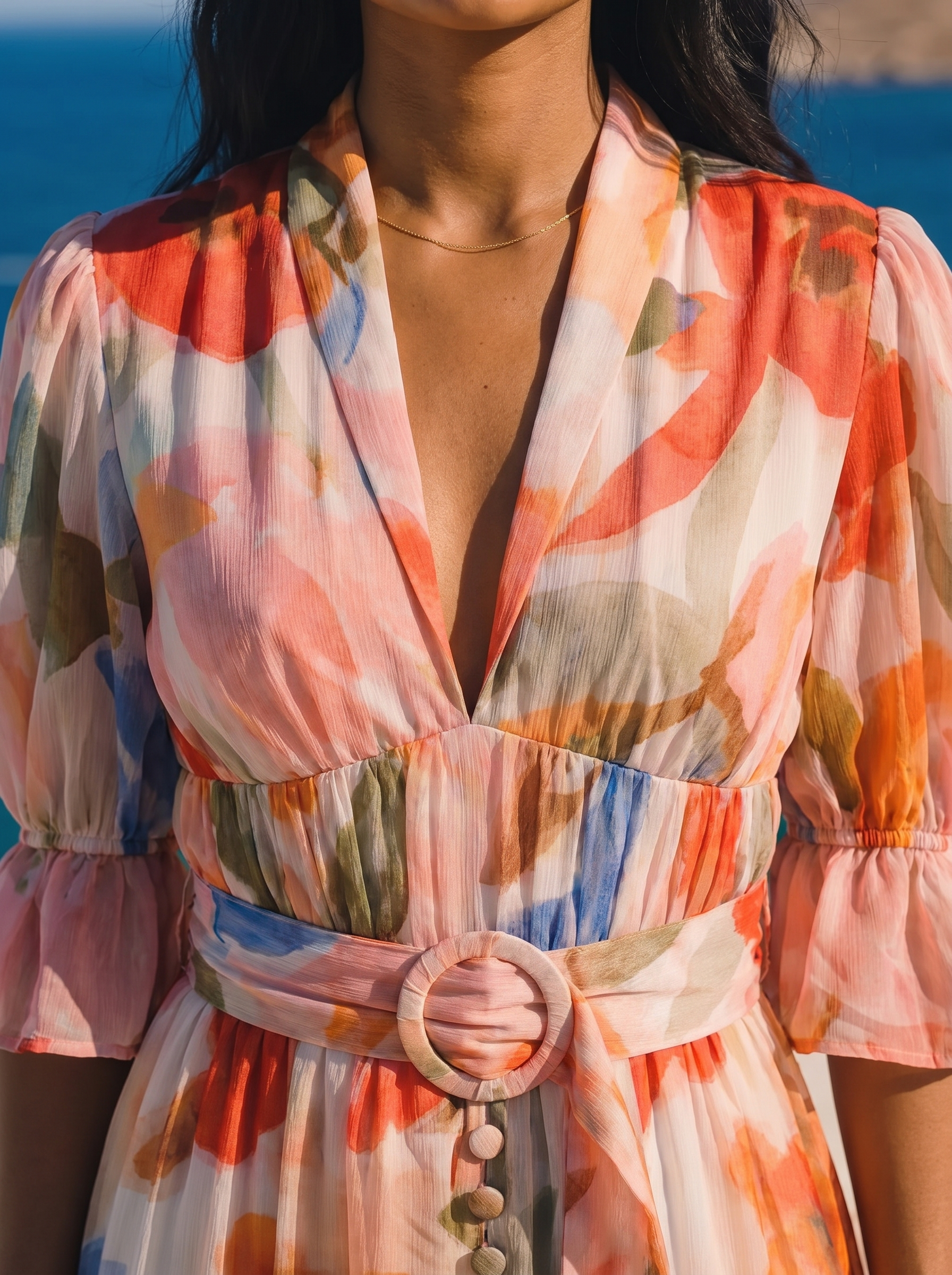 Solea Coral Whisper Dress