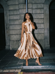 Desert Dune Pleated Dress
