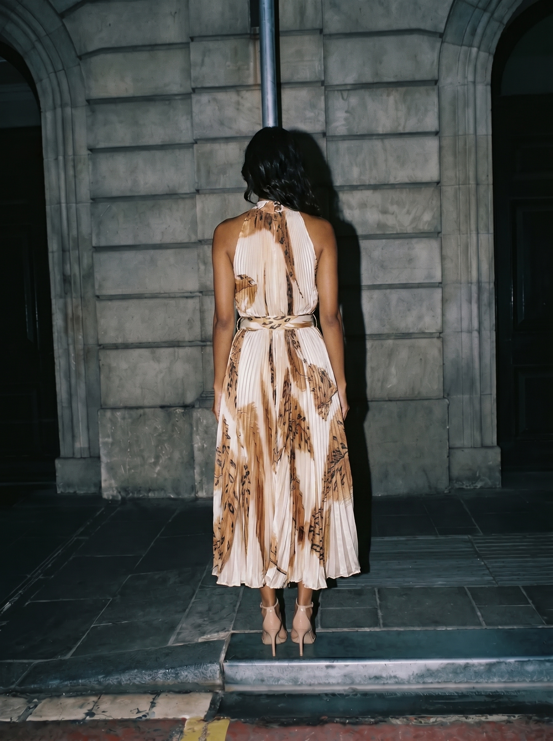 Desert Dune Pleated Dress
